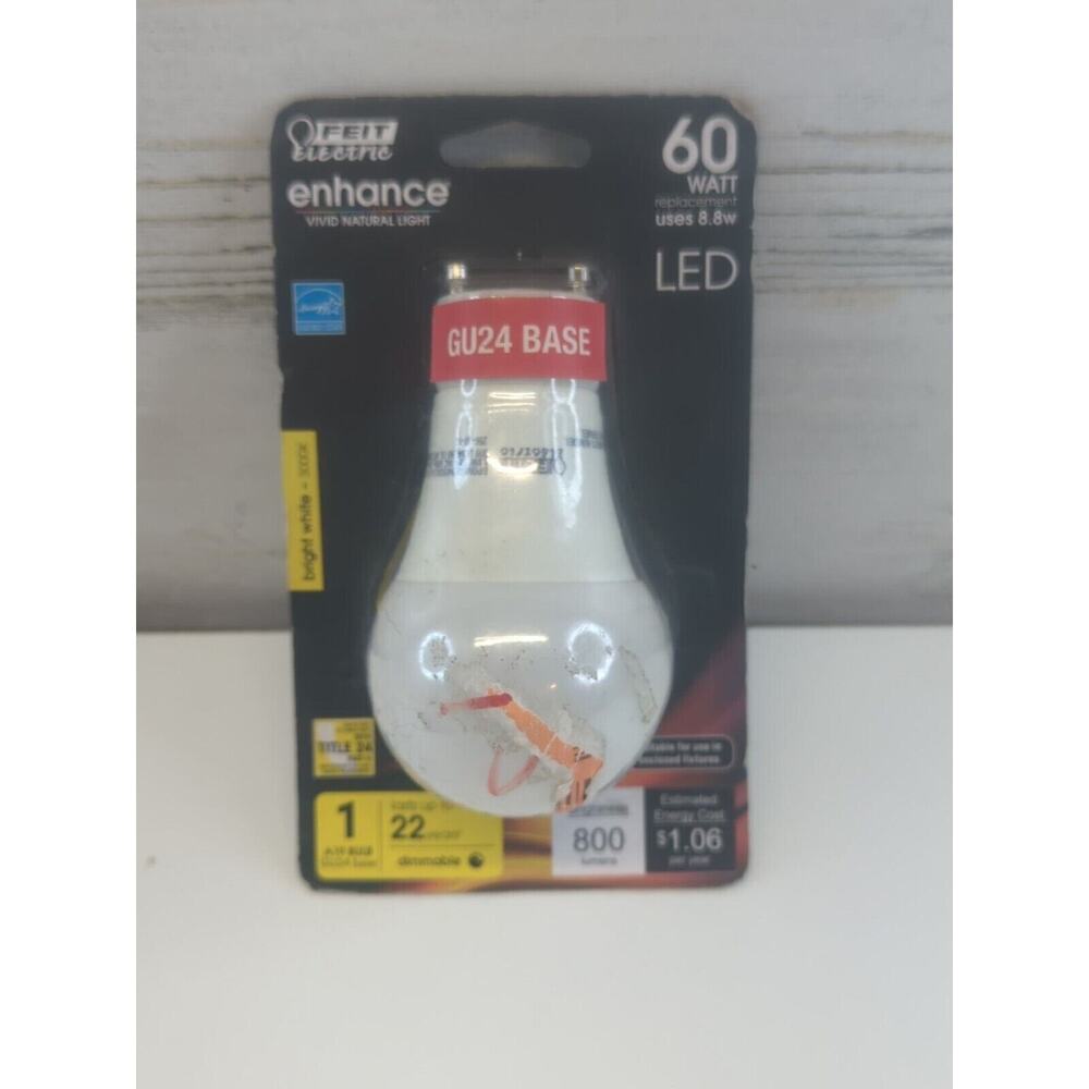 Feit Bpom60dm/927ca/gu24 800 Lumen 2700k Dimmable Led 60w‎ Use Only 8.8w
